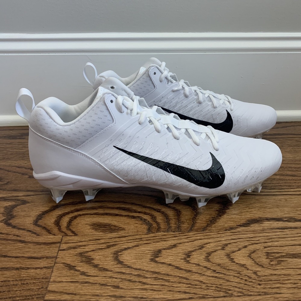 Nike Alpha Menace Pro 2 Low White Black Football Cleats Men's Size 15 CV6477-100